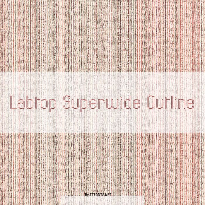 Labtop Superwide Outline example